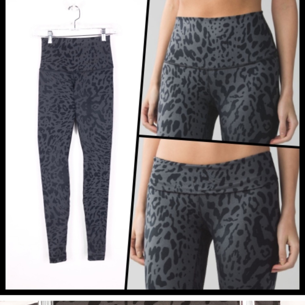Lululemon full on luon wunder under animal print